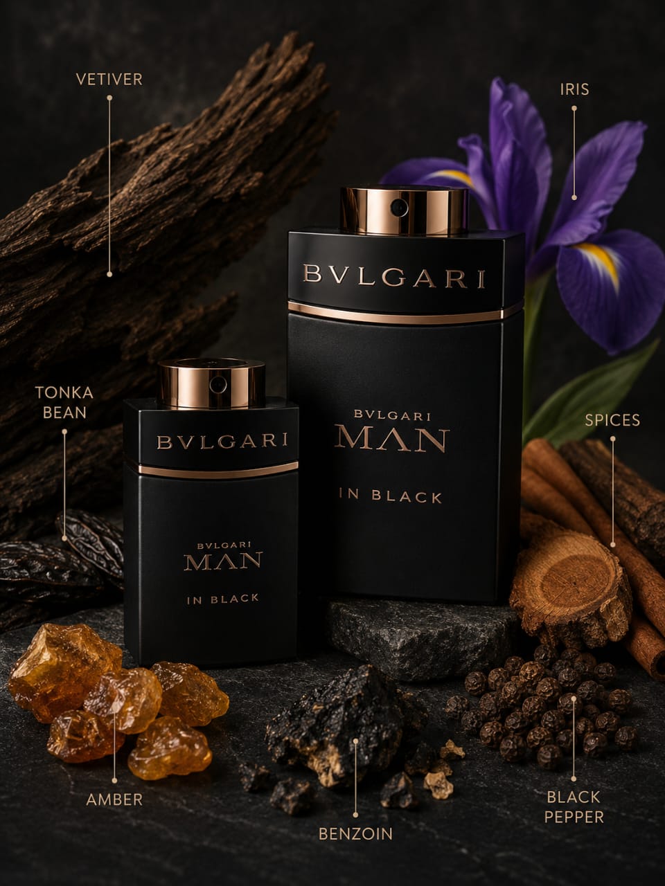 Bvlgari Man In Black Eau de Parfum 100ml + 15ml Set