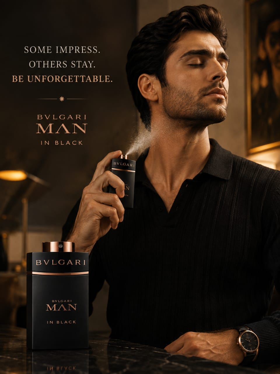 BVLGARI Man In Black Eau de Parfum for Men 100ml