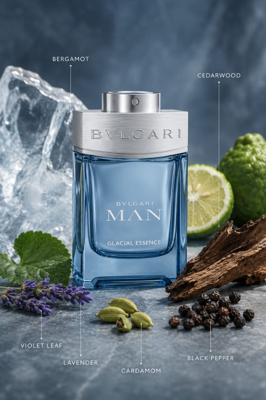 Bvlgari Man Glacial Essence Eau de Parfum for Men 100ml