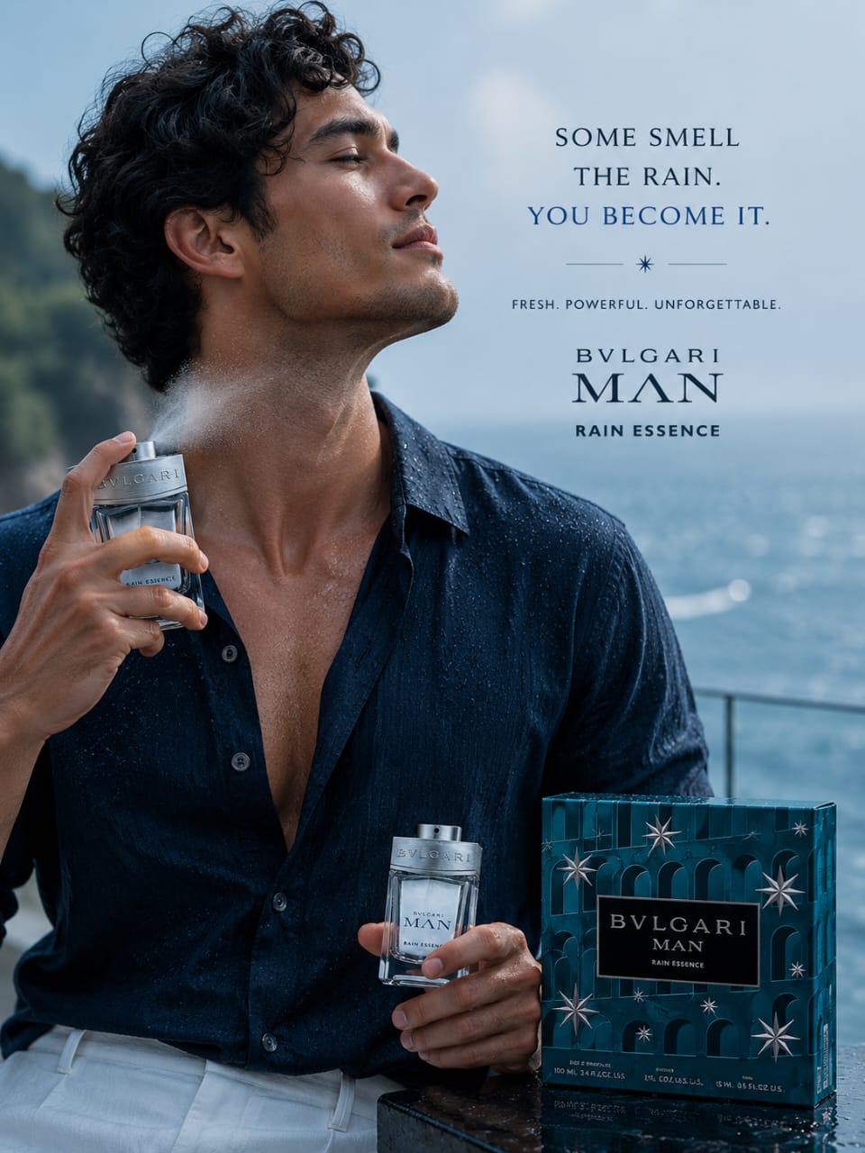 BVLGARI MAN RAIN ESSENCE Eau de Parfum Gift Set – 100ml + 15ml