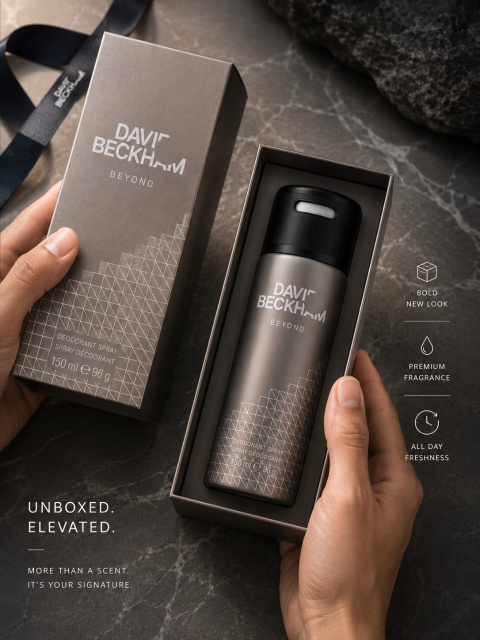 David Beckham Beyond Deodorant Spray for Men 150 ml