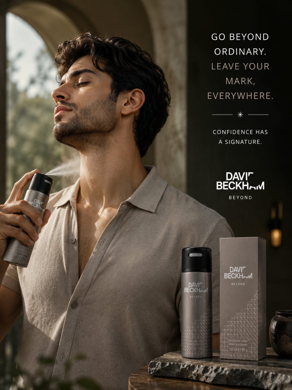 David Beckham Beyond Deodorant Spray for Men 150 ml