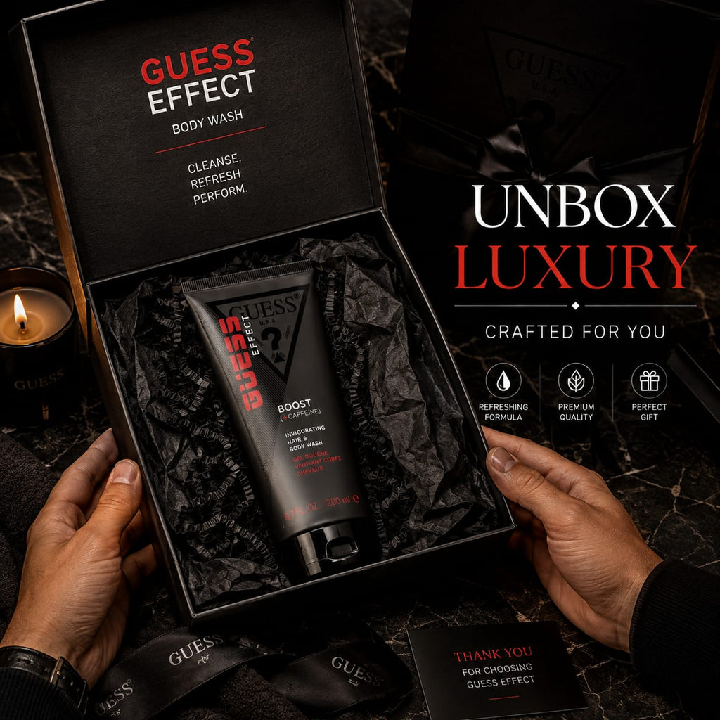 GUESS Effects Boost + Caffeine Invigorating Hair & Body Wash 200ml