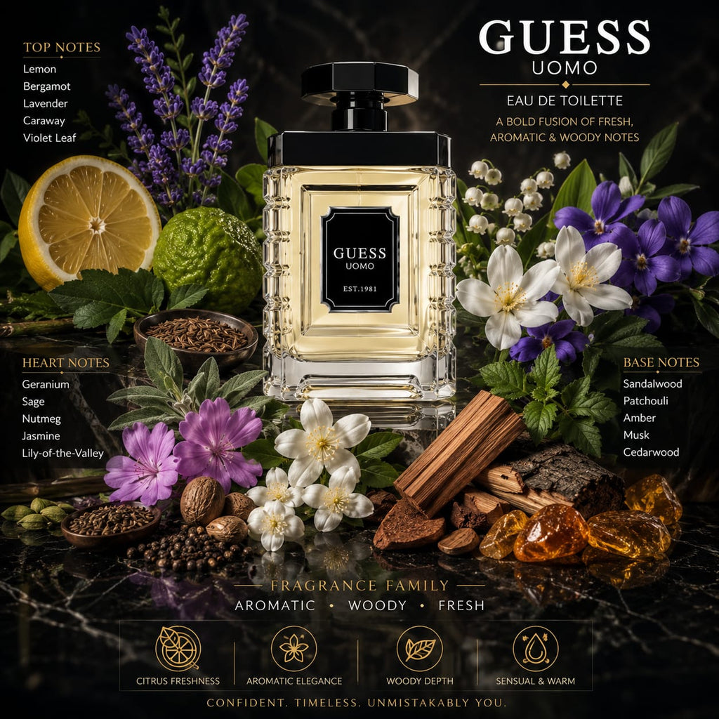 GUESS Uomo Eau de Toilette for Men – 100ml