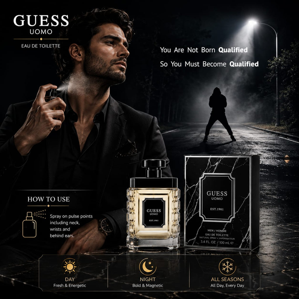 GUESS Uomo Eau de Toilette for Men – 100ml