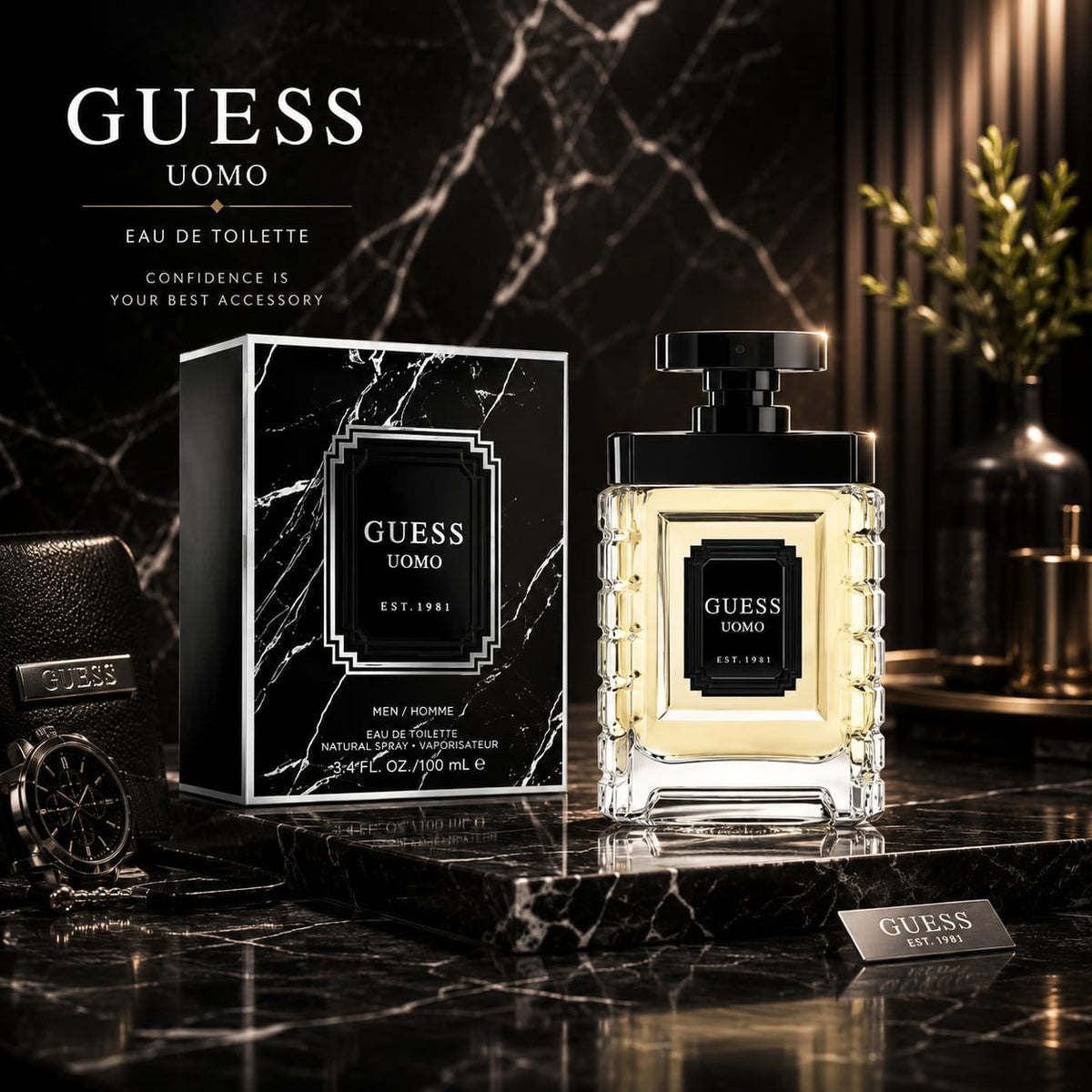 GUESS Uomo Eau de Toilette for Men – 100ml