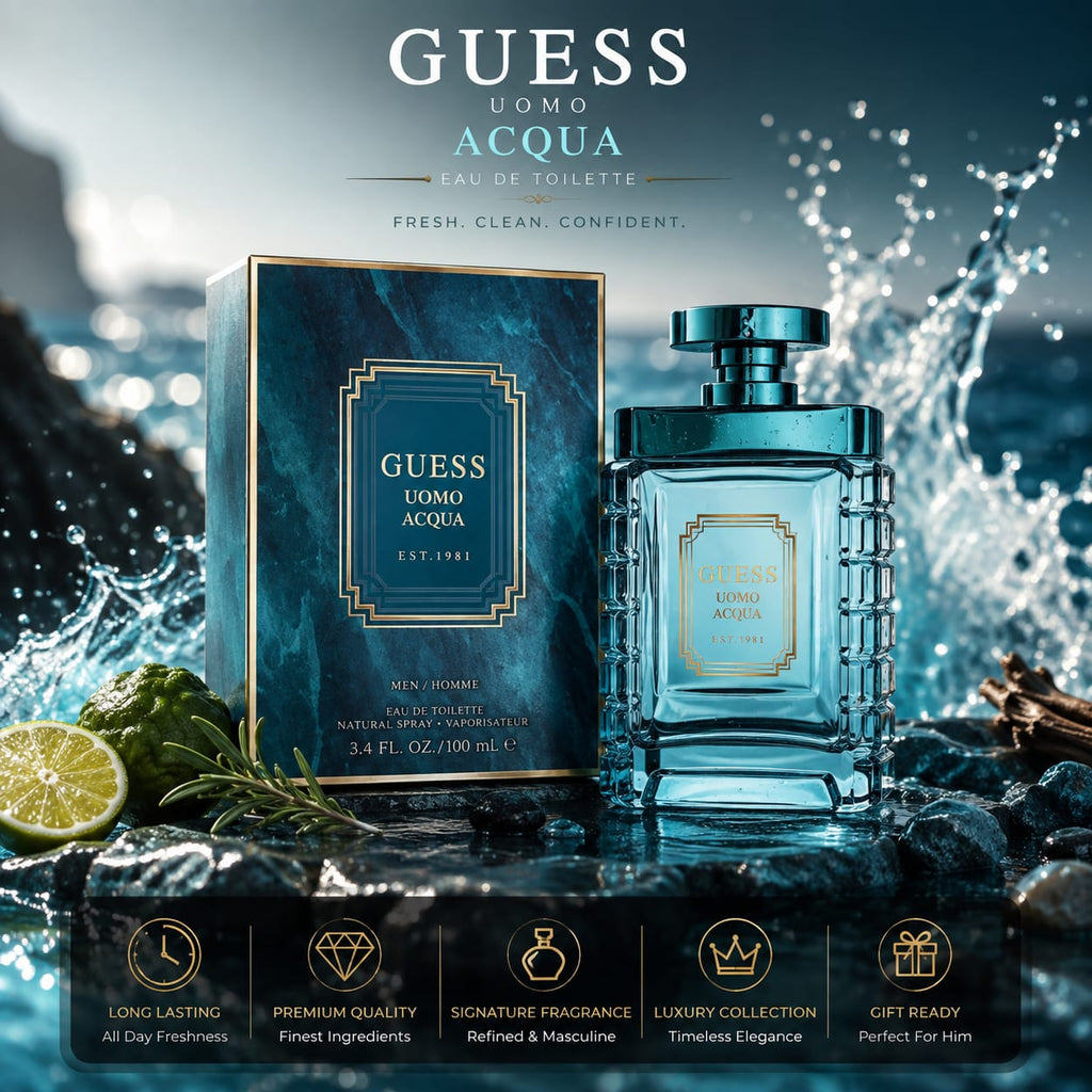GUESS Uomo Acqua Eau de Toilette for Men 100ml