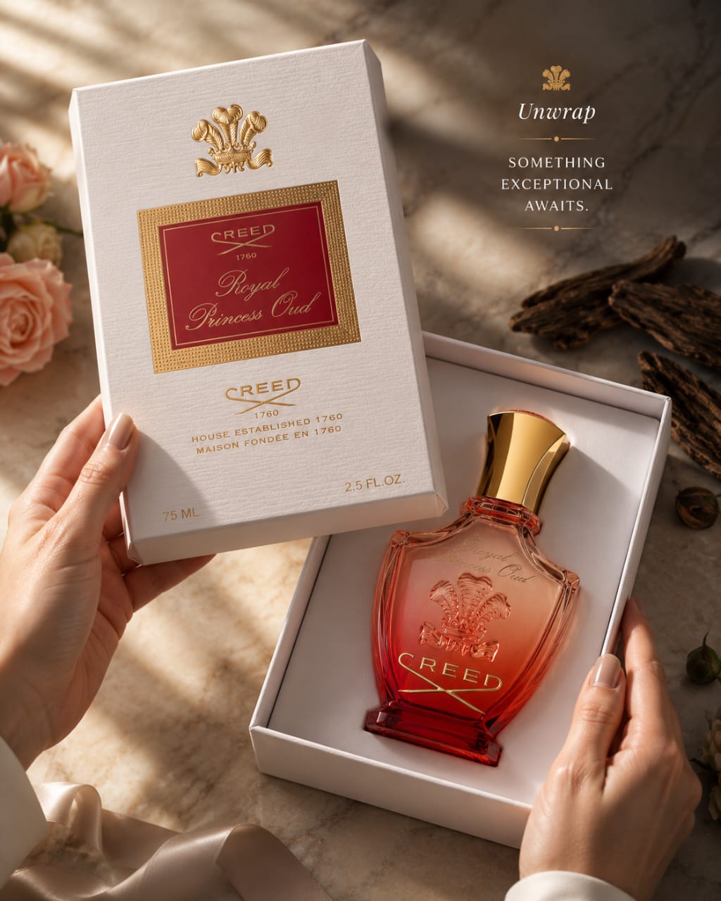Creed Royal Princess Oud Eau de Parfum 75ml – Floral Amber Women’s Fragrance