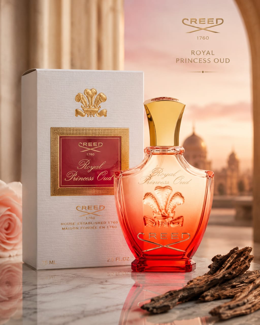 Creed Royal Princess Oud Eau de Parfum 75ml – Floral Amber Women’s Fragrance