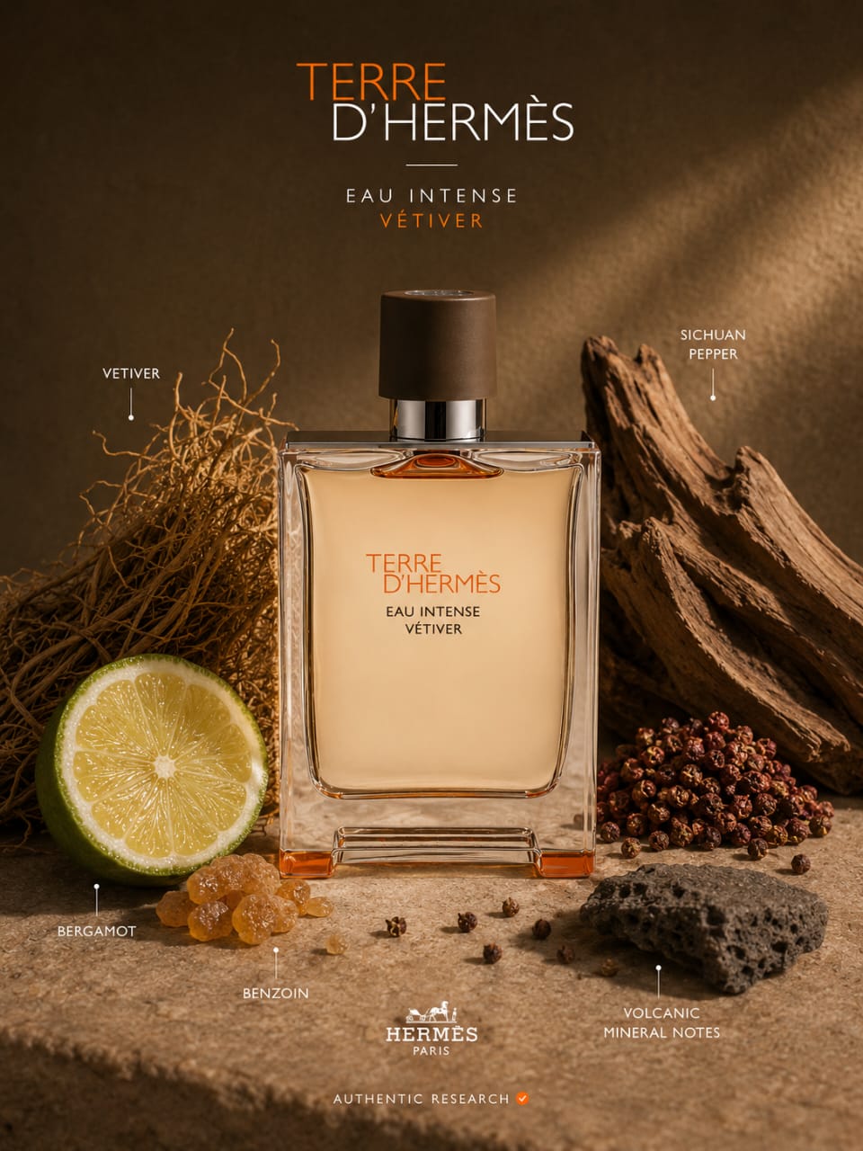 Terre d’Hermès Eau Intense Vétiver Eau de Parfum 200ml for Men