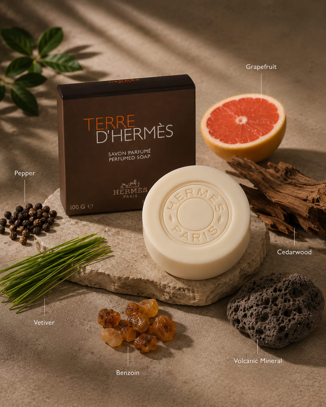 Hermès Terre d’Hermès Perfumed Soap – Luxury Scented Soap 100g