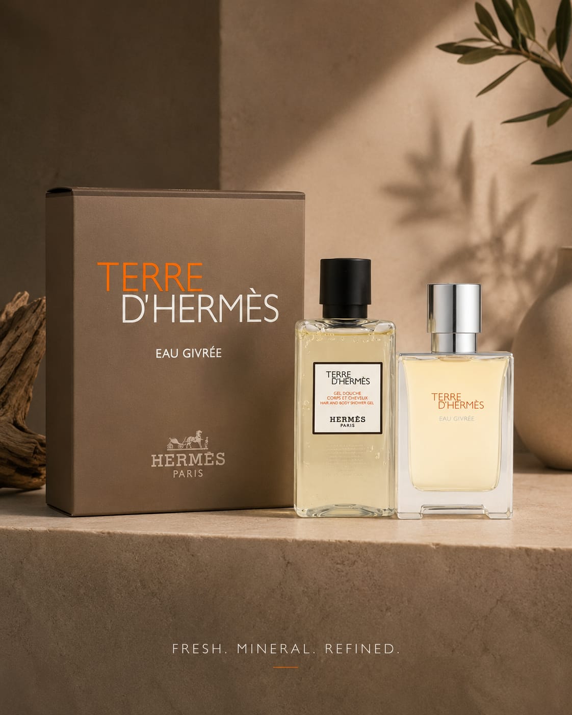 Hermès Terre d’Hermès Eau Givrée Eau de Parfum – Luxury Men’s Fragrance Gift Set