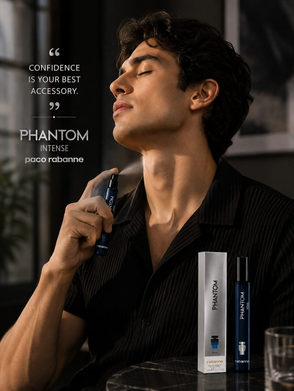 Rabanne Phantom Intense Eau de Toilette 15ml Men's Perfume
