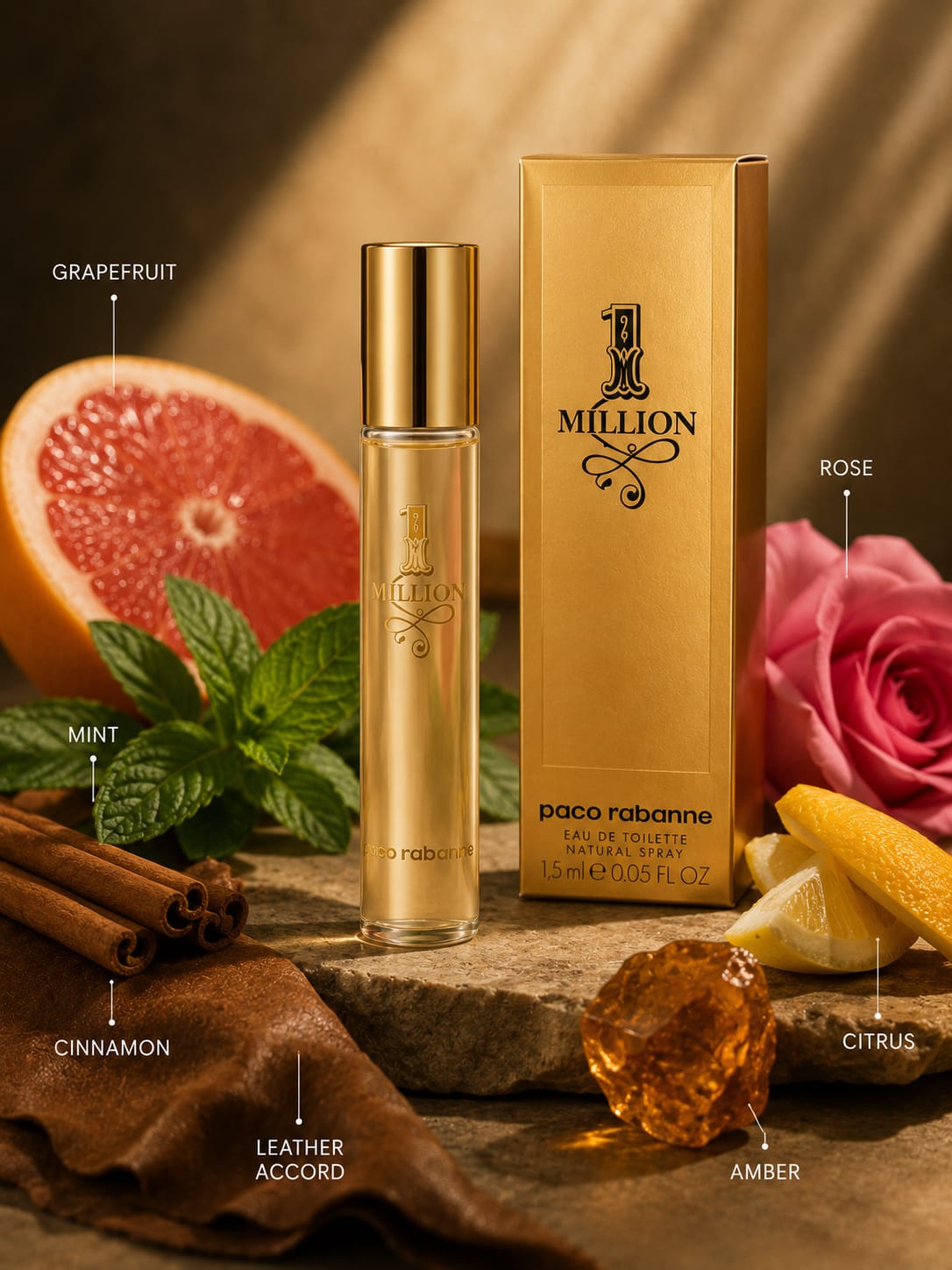 Paco Rabanne 1 Million Eau de Toilette for Men – 1.5 ml Sample Spray