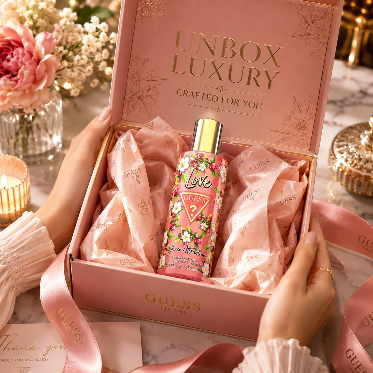 GUESS Love Sheer Attraction Fragrance Mist for Women – 250 ml
