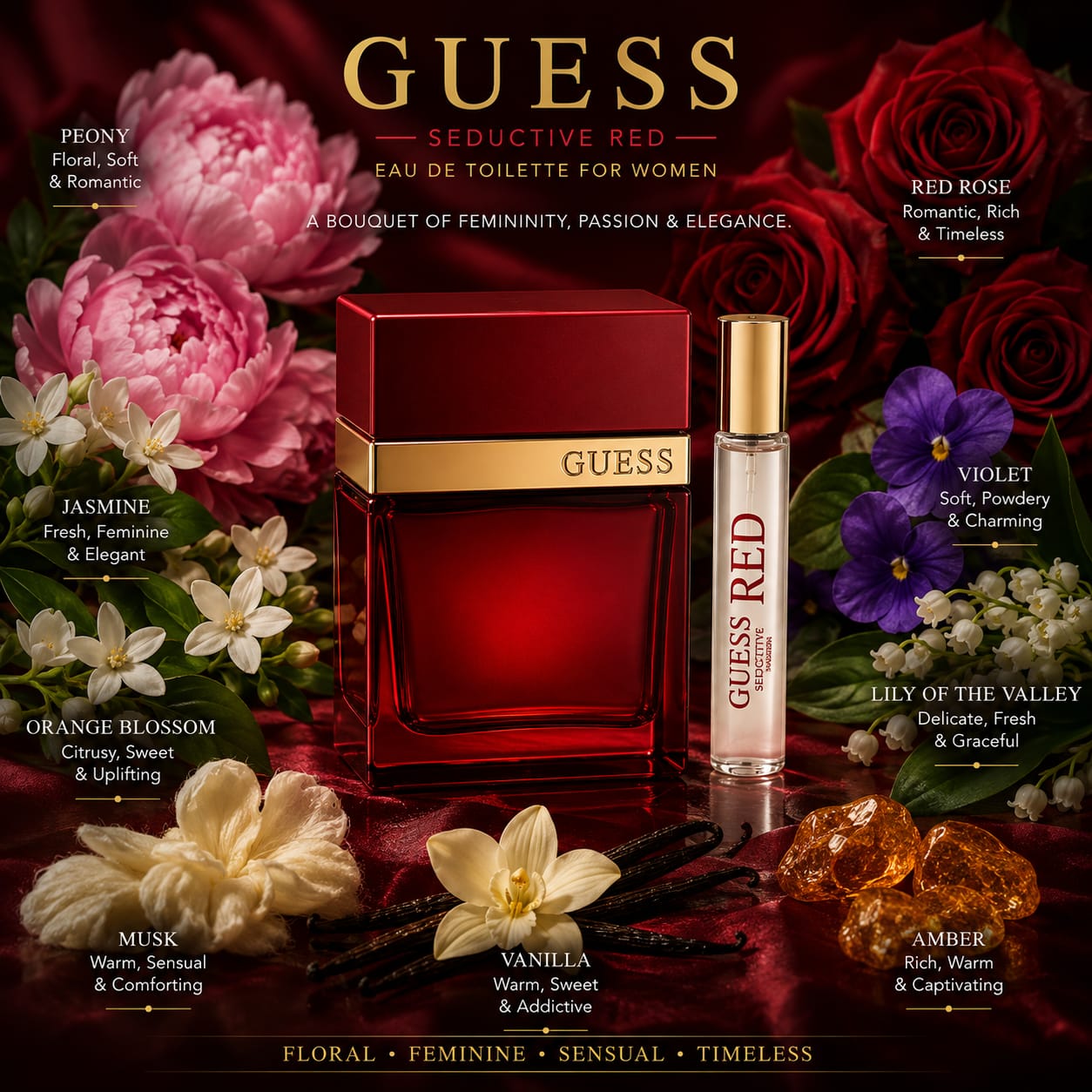 Guess Seductive Red Eau de Toilette for Women(75+15)