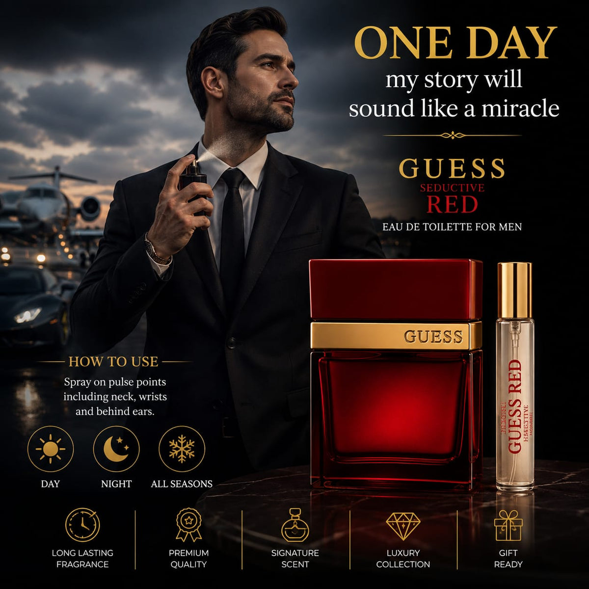 GUESS Seductive Red Eau de Toilette for Men 100 ml + 15 ml
