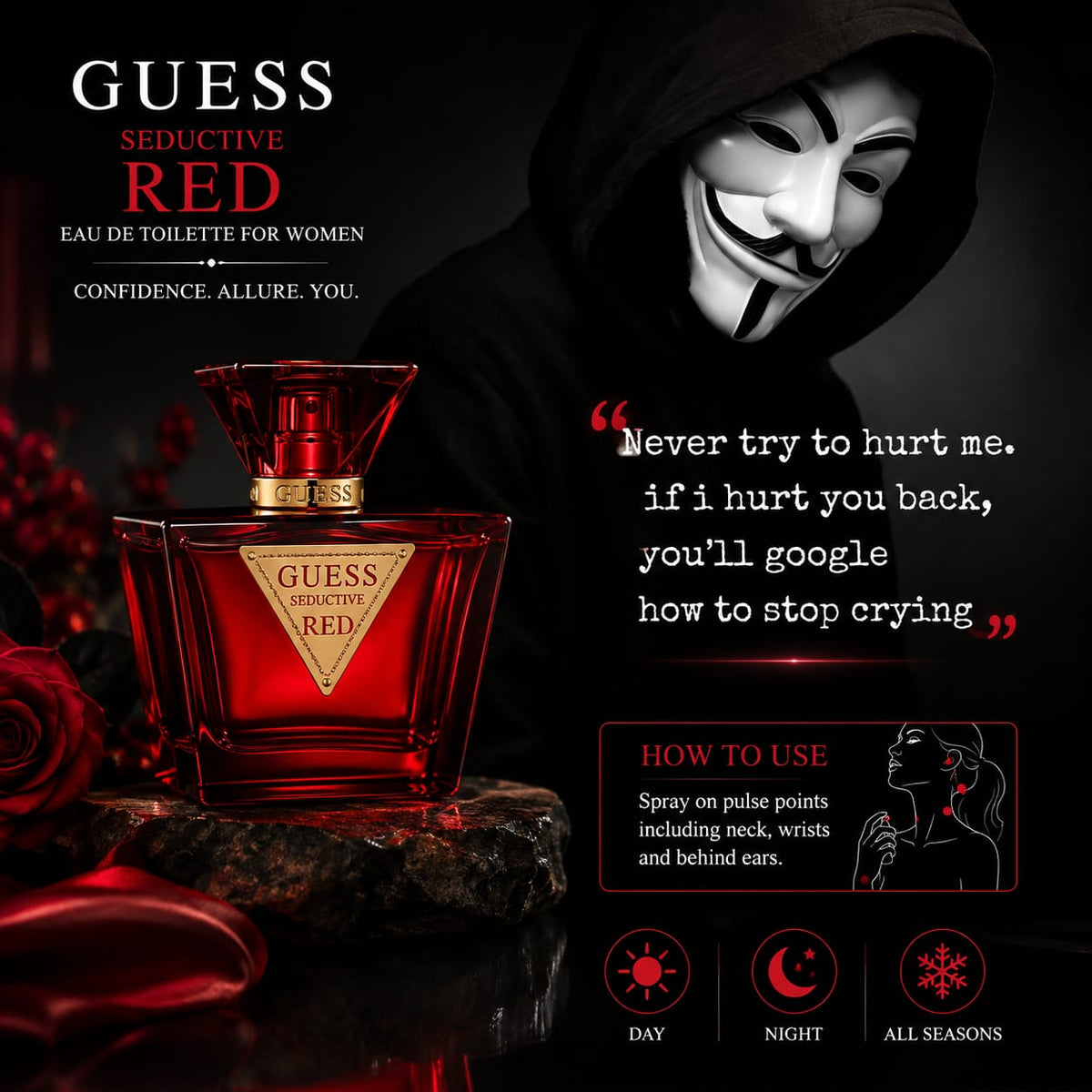 GUESS Seductive Red Perfume for Women 75ml Eau de Toilette