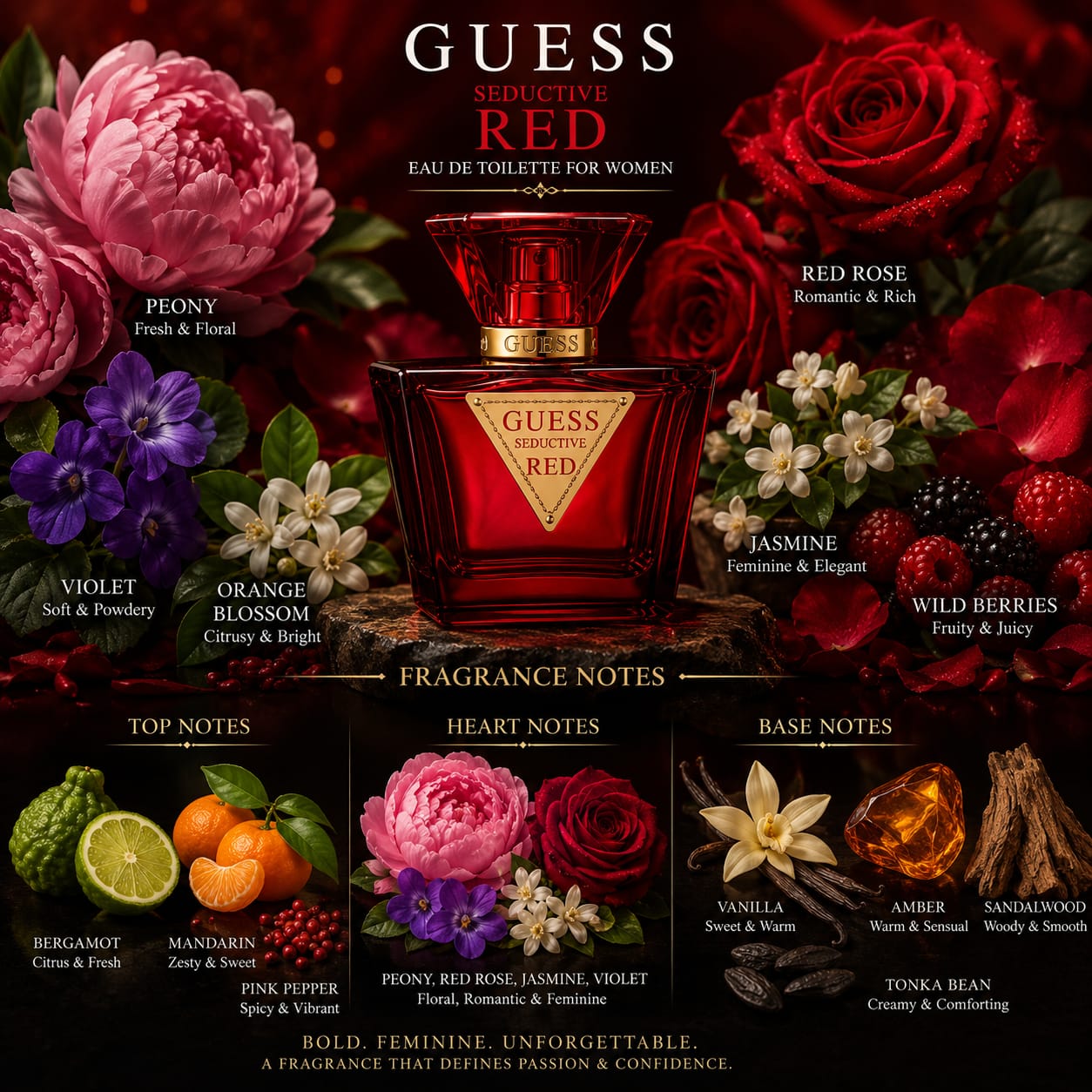 GUESS Seductive Red Perfume for Women 75ml Eau de Toilette