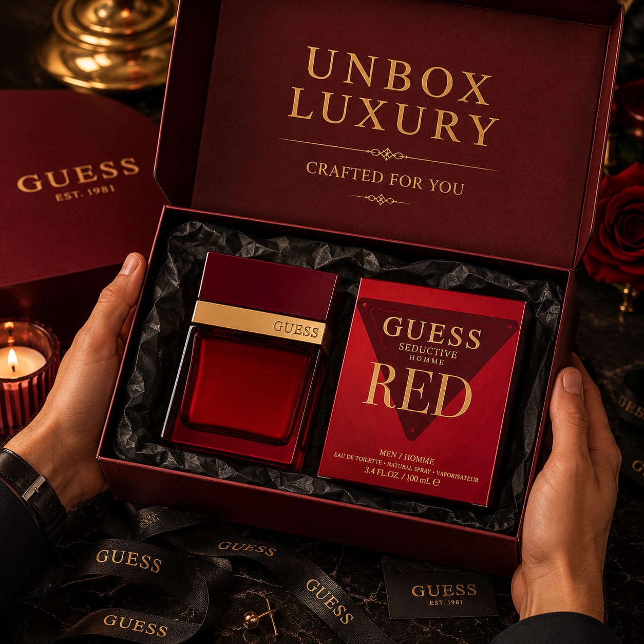 GUESS Seductive Homme Red Eau de Toilette for Men 100ml