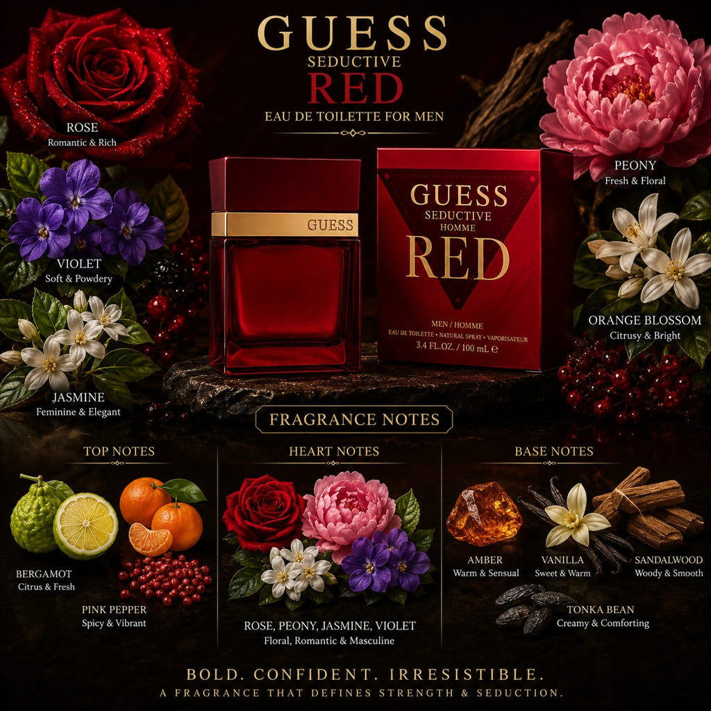 GUESS Seductive Homme Red Eau de Toilette for Men 100ml