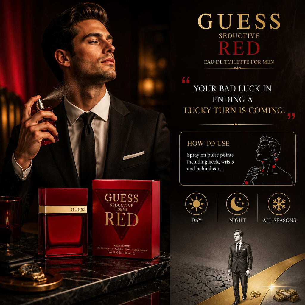 GUESS Seductive Homme Red Eau de Toilette for Men 100ml