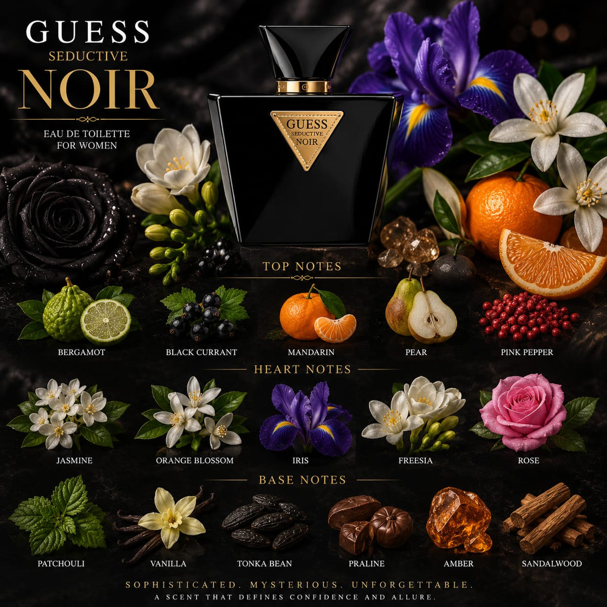 GUESS Seductive Noir Eau de Toilette for Women 75ml