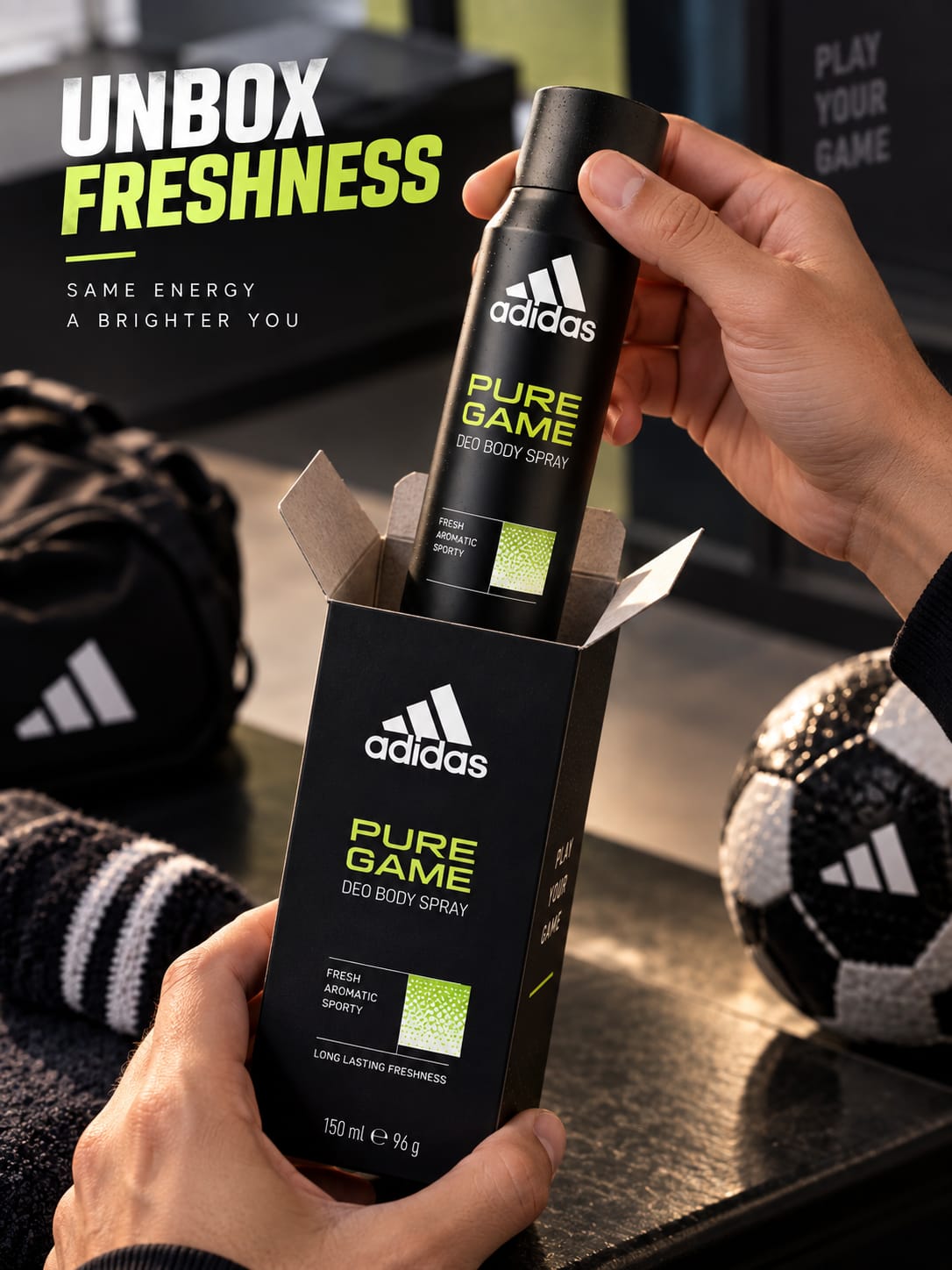 Adidas Pure Game Deo Body Spray 150ml for Men
