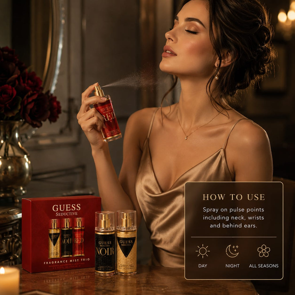 GUESS Seductive Fragrance Mist Trio Set – 3 x 125ml