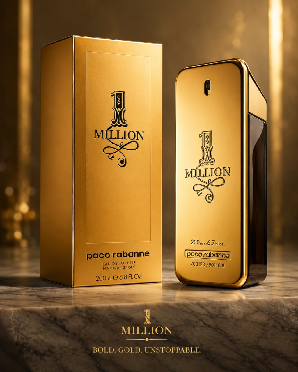 Paco Rabanne 1 Million Eau de Toilette 200ml for Men