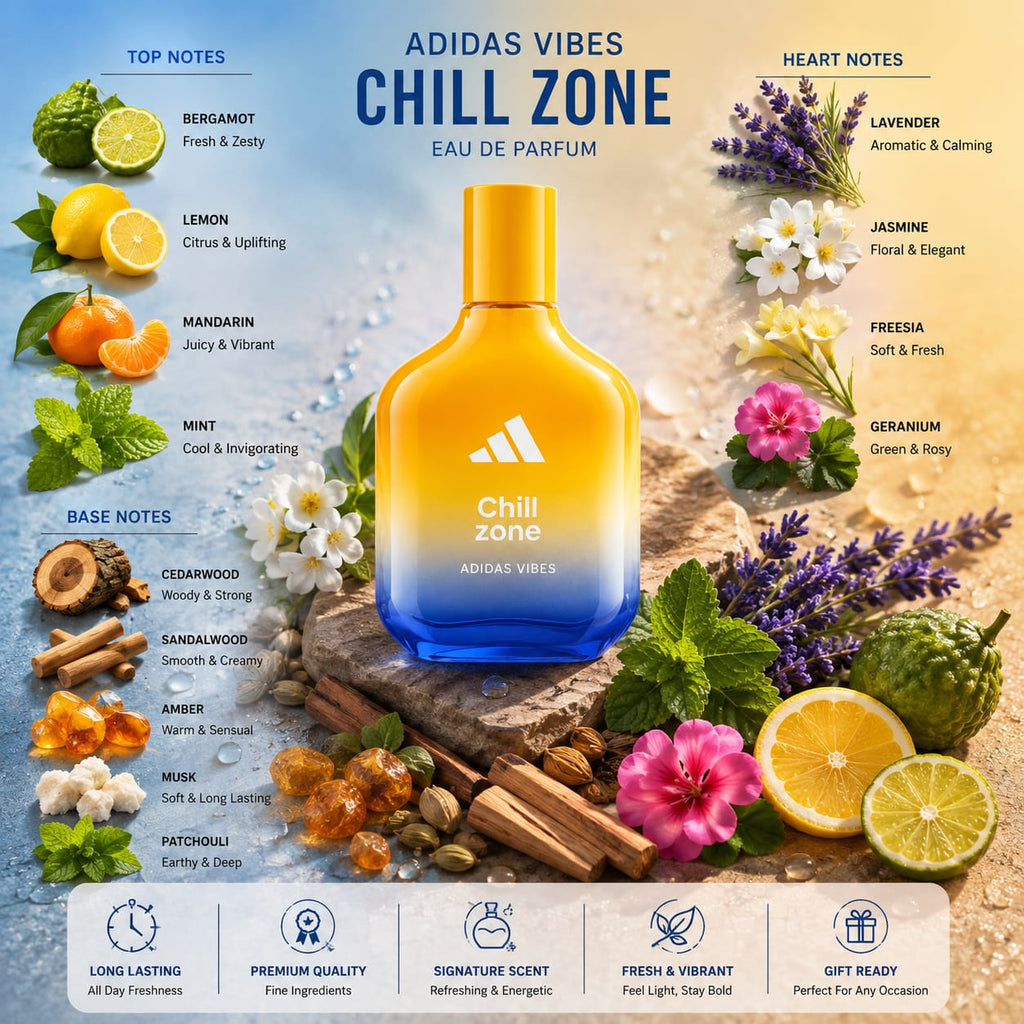Adidas Vibes Chill Zone Eau de Parfum 100ml for Men