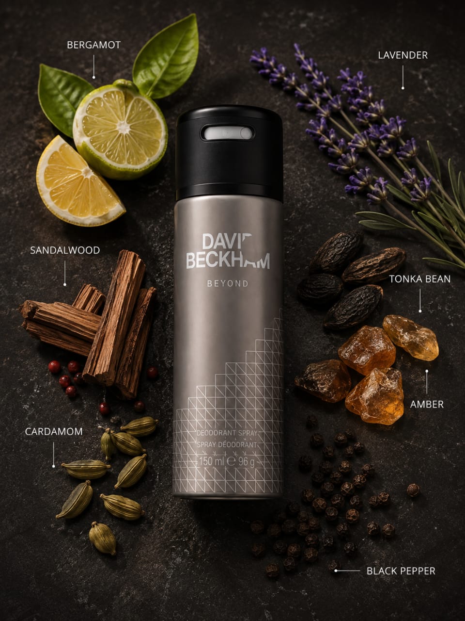 David Beckham Beyond Deodorant Spray for Men 150 ml