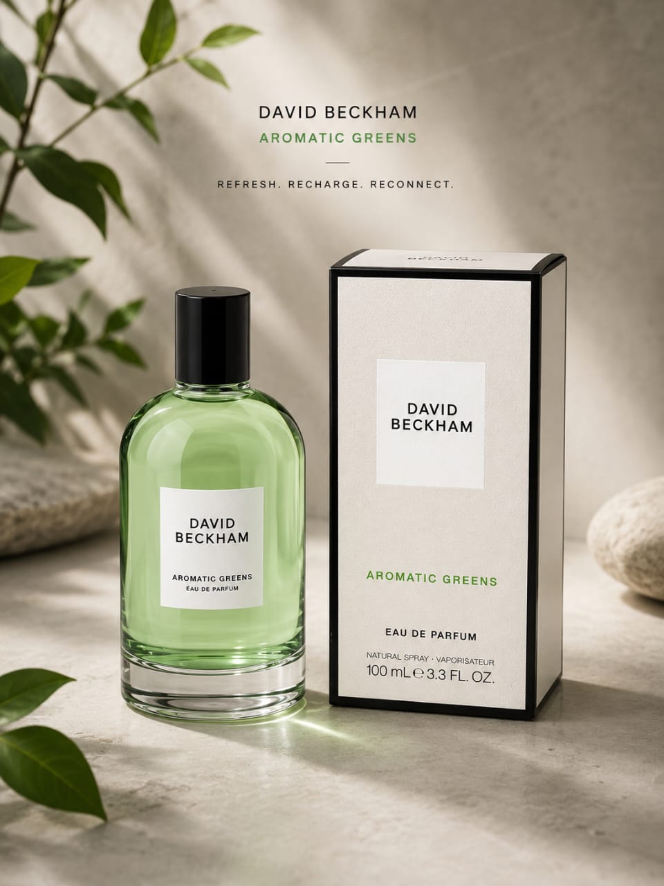 David Beckham Aromatic Greens Eau de Parfum for Men – 100 ml