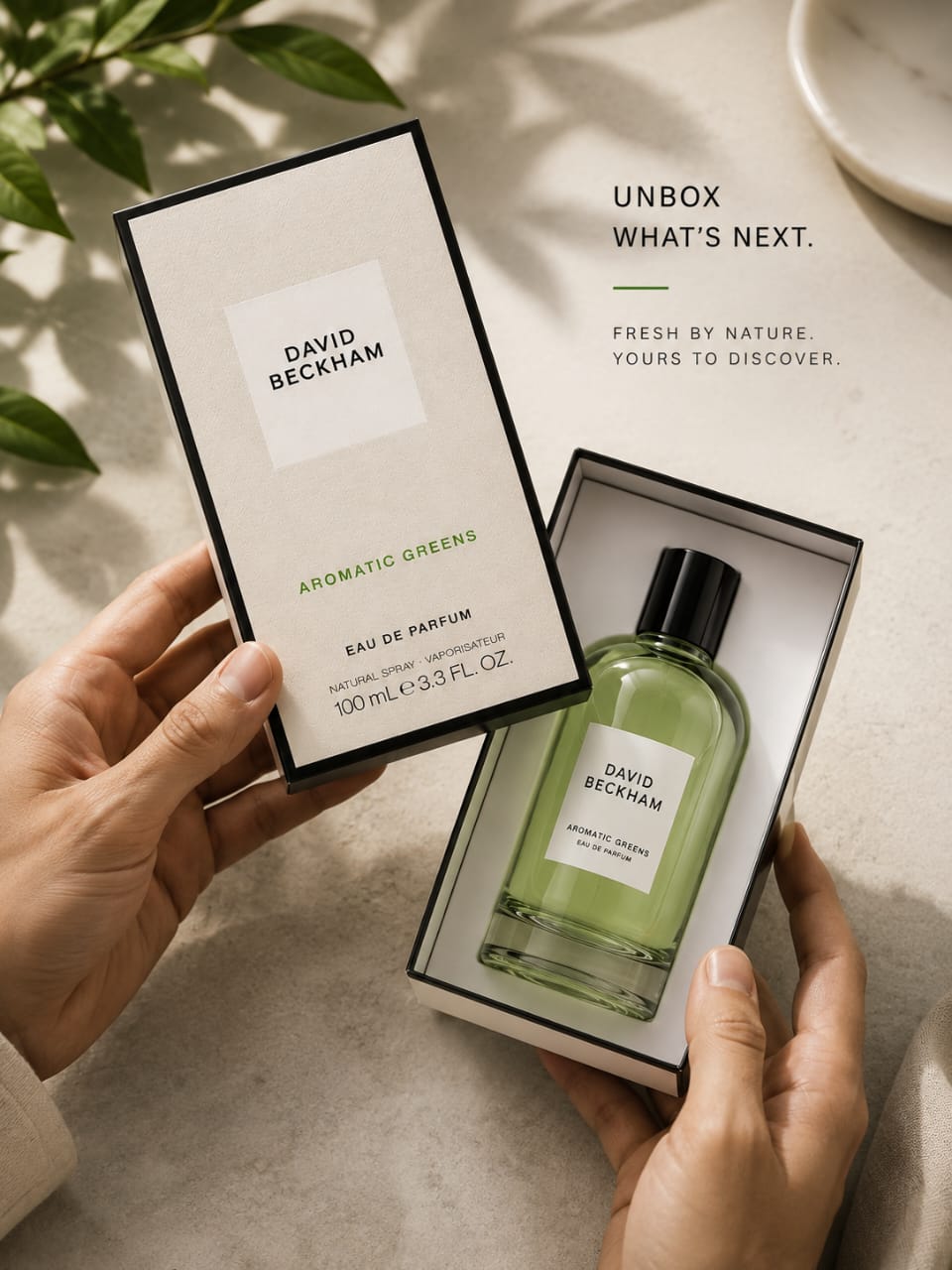 David Beckham Aromatic Greens Eau de Parfum for Men – 100 ml